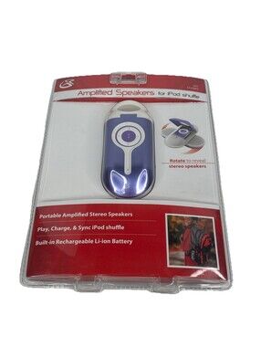 iPod Shuffle 2nd Gen Gpx Powered Pill Amplified Speaker Rechargeable Purple